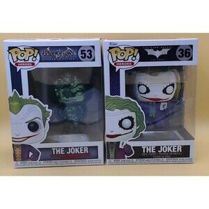 Funko Pop! Vinyl Figure -  The Joker #53 [Green Chrome] & The Joker #36
